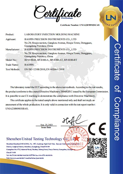 CE (Laboratory Injection Molding Machine)