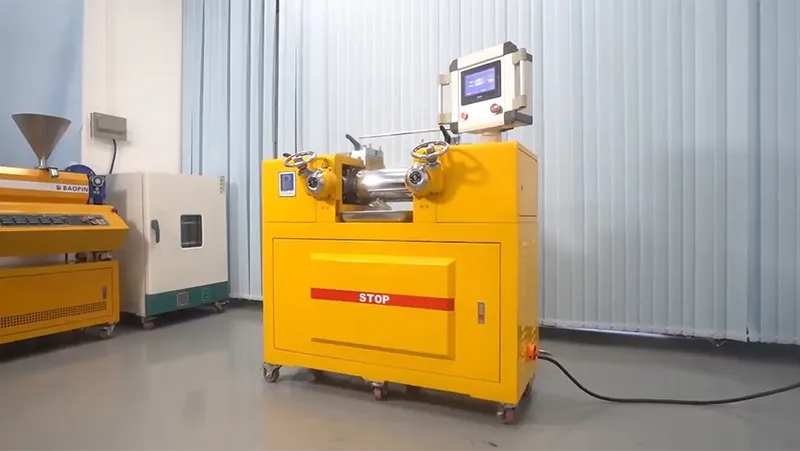 BP-8175-AL Laboratory Two Roll Mill (PLC Control)