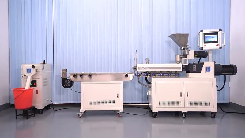 BP-8177-ZB Laboratory Twin Screw Water-Cooling Strand Pelletizing Line