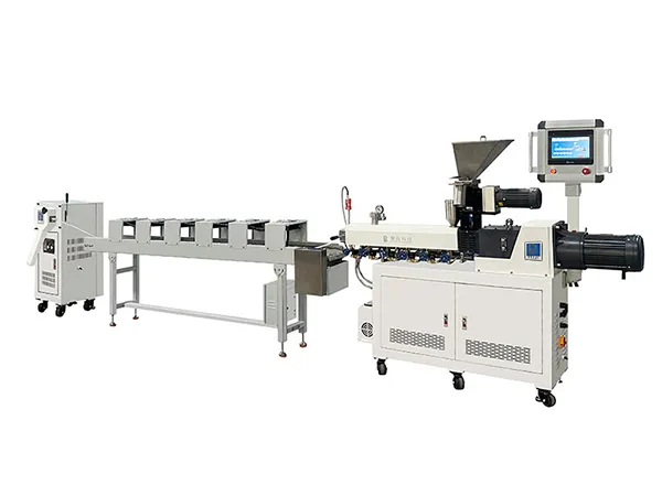 BP-8177-ZB Laboratory Twin Screw Pelletizing Line with Air Cooling Conveyor